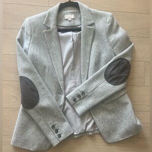 Loft grey herringbone blazer in excellent shape.